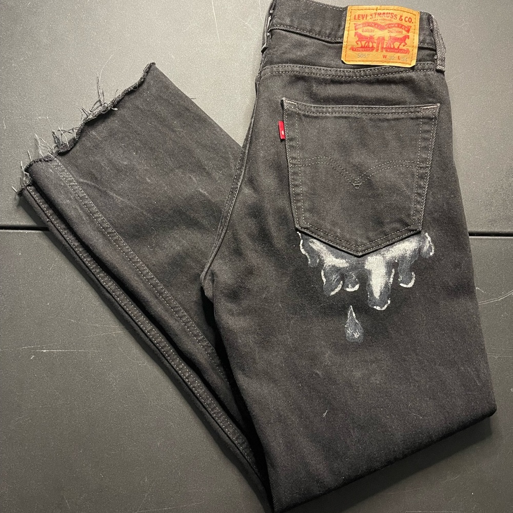 Black 32x34 Custom Levis